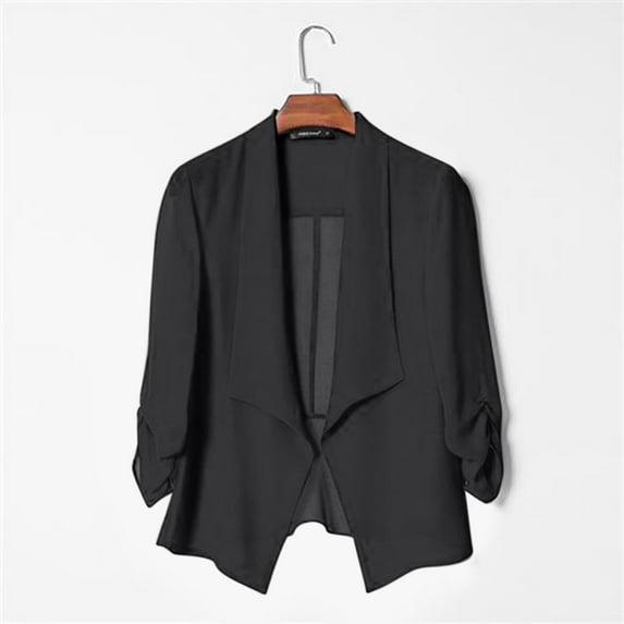 jjayotai Womens Soft Chiffon, Open Front Sheer Long Sleeved Cardigans For Evening Dress