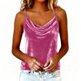 thumbnail image 1 of jjayotai Womens Tank Tops Summer Sleeveless Tops Cowl Neck Backless Shirts Spaghetti Strap Cami Basic Tank Shirts, 1 of 6