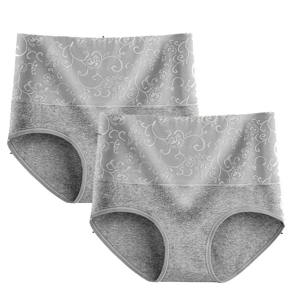 jjayotai Womens Underpants Clearance 2pcs Women's Briefs Comfortable Cotton High Waist Underwear Women Sexy Panties