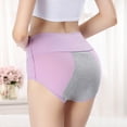 thumbnail image 1 of jjayotai Womens Underpants Clearance Solid Women's Fashion Briefs Comfortable Cotton High Waist Underwear Women Panties Briefs, 1 of 4