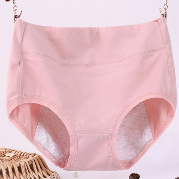 jjayotai Womens Underpants Clearance Women's High Waisted Soft Breathable Panties Stretch Briefs Seamless Ladies Briefs