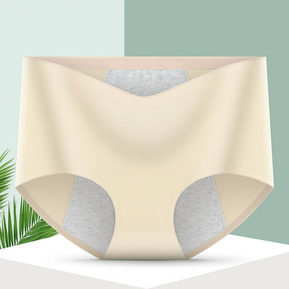 jjayotai Womens Underpants Clearance Women's High Waisted Underwear Soft Breathable Panties Stretch Briefs Seamless Ladies Briefs