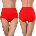 thumbnail image 1 of jjayotai Womens Underpants Clearance Womens Underwear Soft Cotton High Waist Breathable Solid Color Briefs Panties For Women, 1 of 5