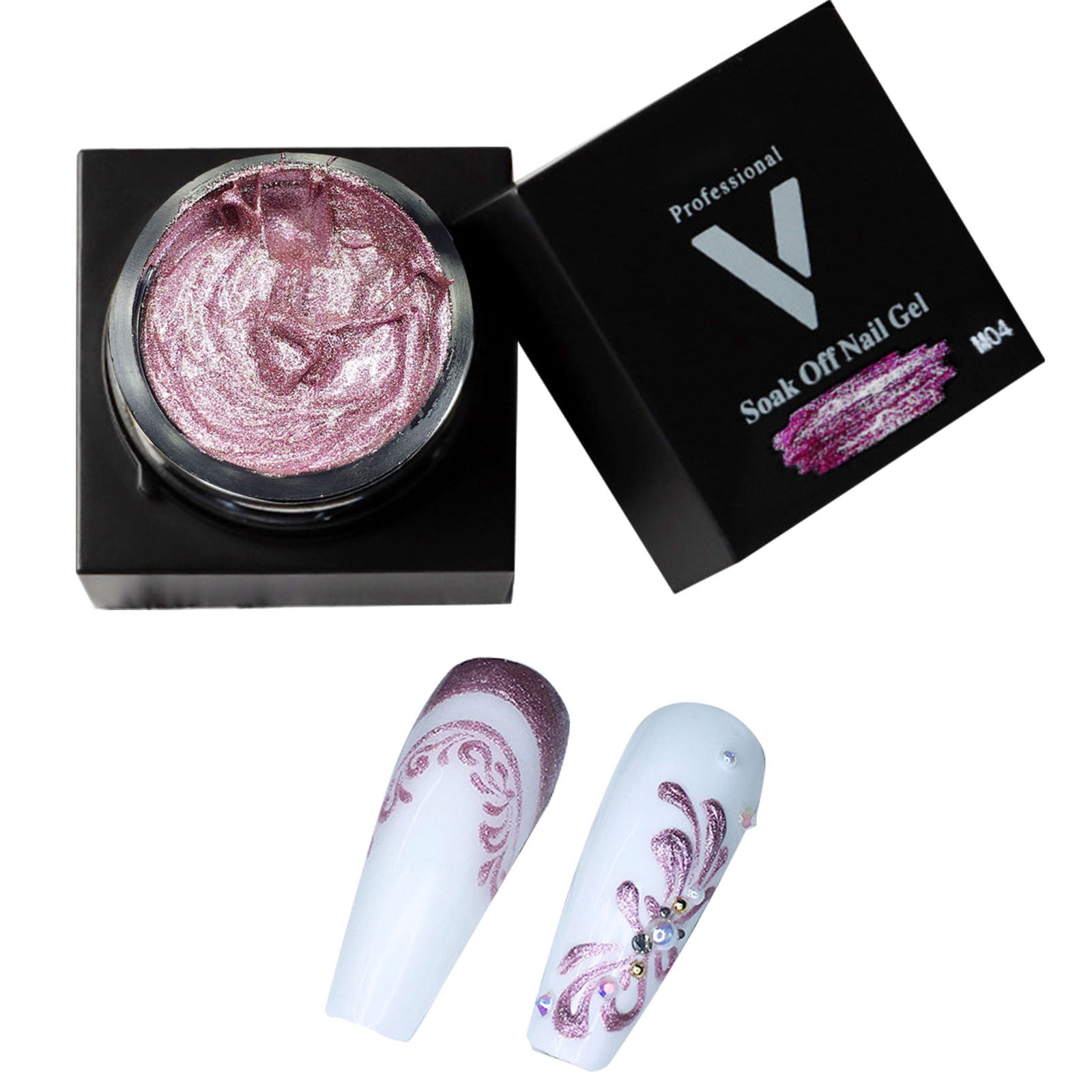 jjsgsee Clear Top Coat Glitter Nail Lacquer Nail Lacquer Glitter Gel