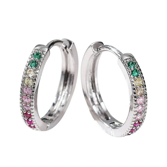 jjsgsee Mens Earrings Ladies Round Earrings Ladies Jewelry Accessories Sensitive Ear Gemstone Earrings