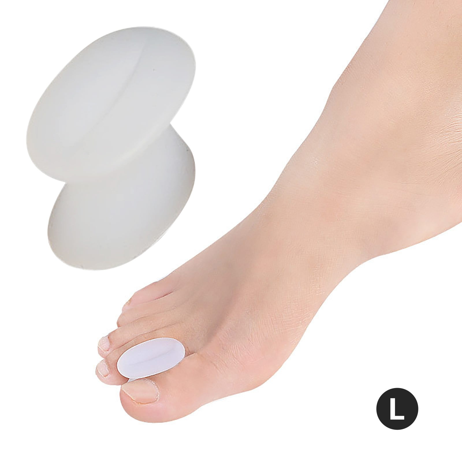 jjsgsee Pumice Stone for Feet Gel Toe Separators & Toe Spacers for Toe