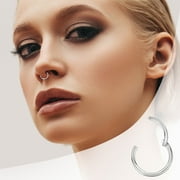 jjsgsee Small Nose Studs Titanium Stainless Steel Nose Hoop Perforated for Men and Women Cartilage Sleep Earrings 1Pc