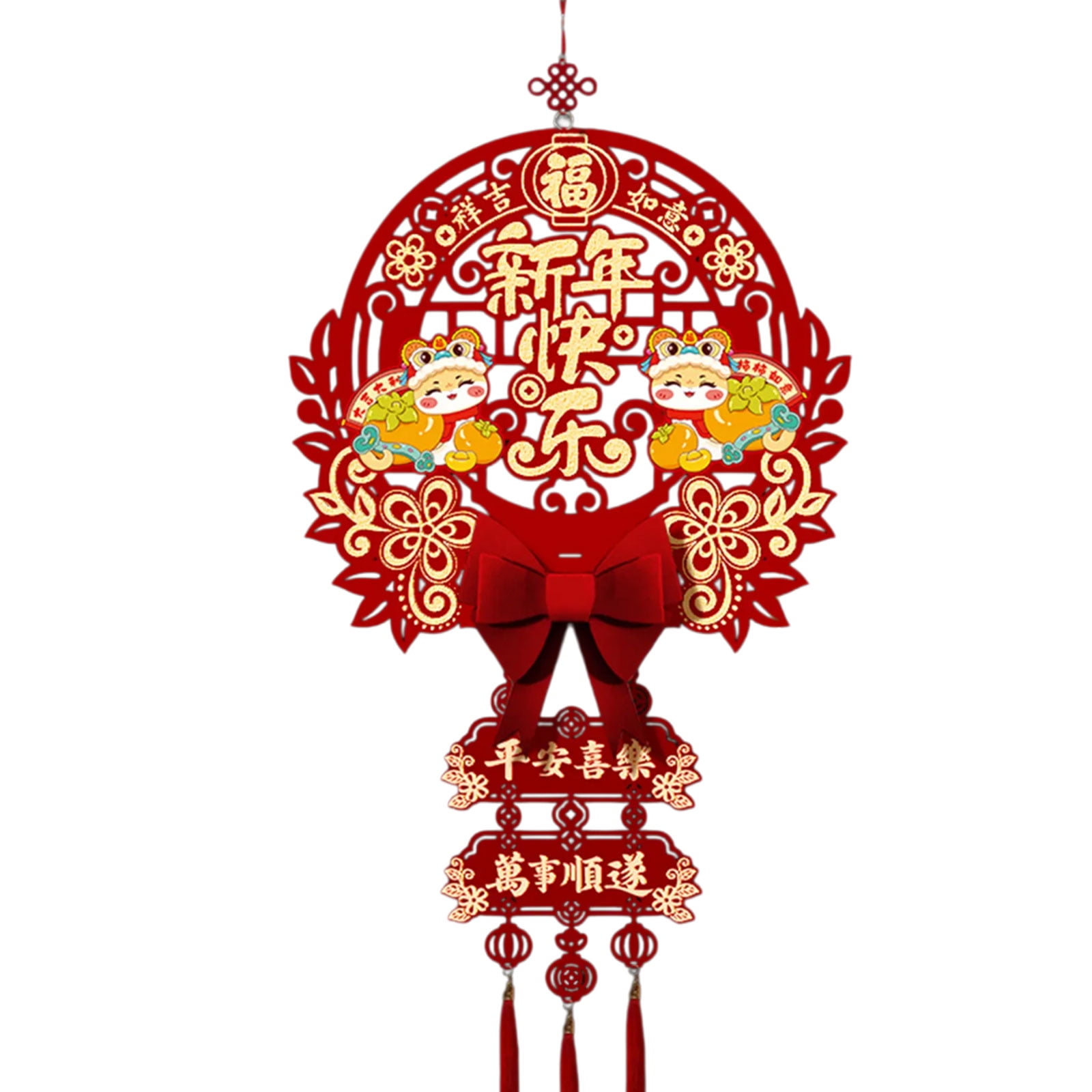 jklymm Luck Character Pendant 2025 Snake Year Blessing Hanging Ornament