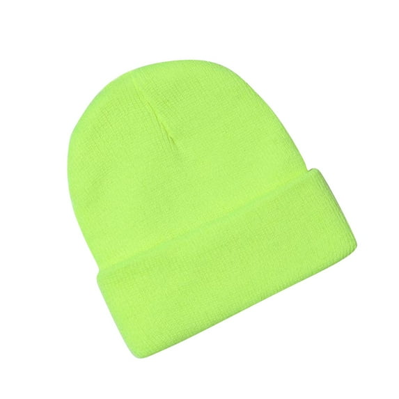 jobturf Baby Beanie Unisex Soft Cozy Warm Lightweight Winter Hats Cute Fashion Solid Cuffed Knit Ski Cap for Outdoor Cold Weather Free Size