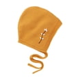 thumbnail image 1 of jobturf Baby Hats Newborn Cute Fashion Embroidered Floral Bonnet Casual Lightweight Knit Hats Soft Comfy Warm Windproof Winter Hat Size 0 Months, 1 of 6