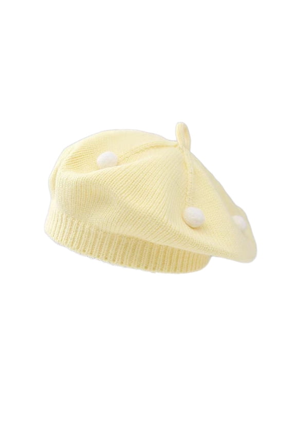 Baby Hats Newborn Fashion Cute Flower Beret Hats Lightweight Beanies Hats Soft Comfy Cotton Warm Winter Hats for Cold Weather Free Size
