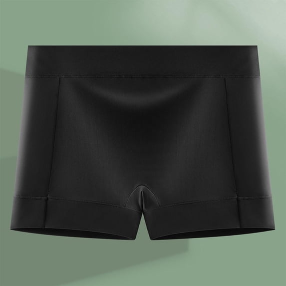 jobturf Boyshort Underwear for Women Mid Waist Stretchy Boxer Briefs Under Dress Breathable Underpants Plus Size No Show Seamless Panties