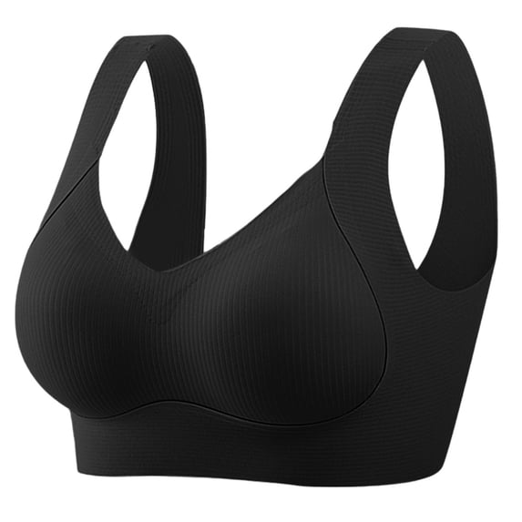 jobturf Bras for Women Wireless Jelly Plus Size Supportive Seamless Bralettes Full Coverage Push Up Comfortable No Underwire Tshirt Bras
