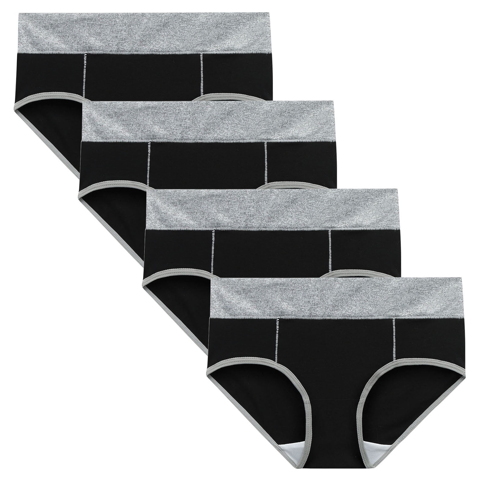 jobturf Cotton Seamless Underwear for Women 4 Pack Soft Breathable Full ...