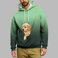 thumbnail image 1 of jobturf Hoodies for Men Big Pet Pouch Cat Dog Carrier Hooded Sweatshirt Fall Spring Fashion Gradient Long Sleeve Shirts with Large Pocket, 1 of 5