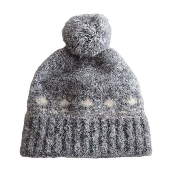 jobturf Kids Beanie Fashion Solid Lightweight Winter Hats Soft Comfy Warm Knitted Cotton Hat for Indoor Outdoor Cold Weather Free Size