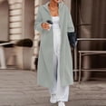 thumbnail image 1 of jobturf Long Jackets for Women Dressy Casual Open Front Cardigan Fall Spring Fashion Long Sleeve Going Out Tops Holiday Loose Coats with Pockets, 1 of 4