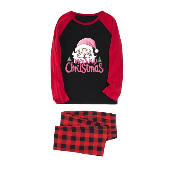 jobturf Matching Christmas Pajamas for Family Cute Gnome Long Sleeve Shirts and Plaid Pants 2 Piece Sets Fall Winter Fashion Festival Outfits Size XL