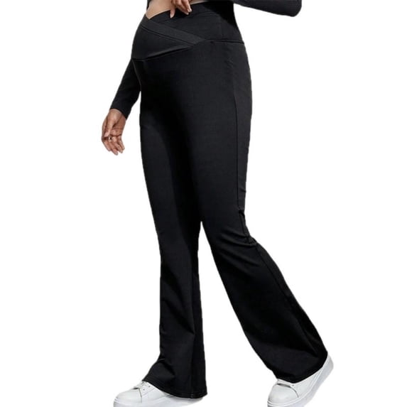 jobturf Maternity Pants for Women Over The Belly Cross Yoga Flare Leggings Full Length Petite Sweatpants Spring Pregnancy Clothes S-XL
