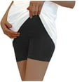 thumbnail image 1 of jobturf Maternity Shorts for Under Dresses Women Over The Belly Stretchy Trousers High Waisted Summer Sweatpants Pregnancy Clothes M-2XL, 1 of 3