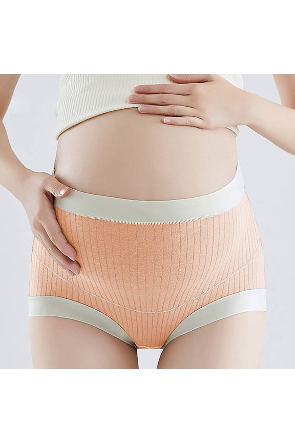 Maternity Underwear for Women Cotton Pregnancy Postpartum Panties Over The Bumps Maternity Panties High Waist Full Coverage Briefs