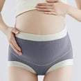 thumbnail image 1 of jobturf Maternity Underwear for Women Cotton Pregnancy Postpartum Panties Over The Bumps Maternity Panties High Waist Full Coverage Briefs, 1 of 7