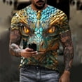 thumbnail image 1 of jobturf Mens Shirts Funny Halloween Printed Crew Neck Short Sleeve Blouse Casual Pullover Fall Tops Graphic Outfits, 1 of 9