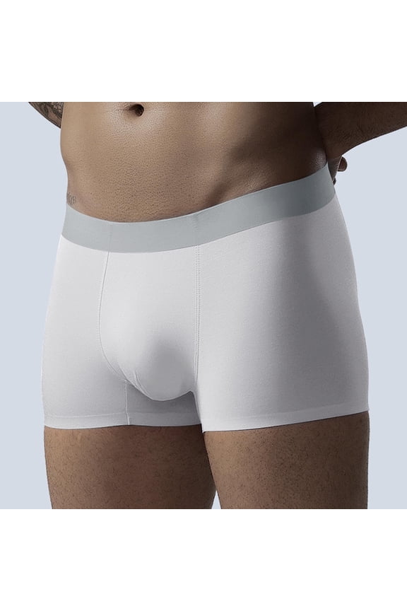 Mens Underwear Summer Ice Silk Seamless Boxer Briefs Sports Running Underpants Moisture Wicking Breathable Boxers Trunks L-XXXXL