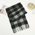thumbnail image 1 of jobturf Plaid Scarf for Men Women Fall Winter Warm Long Wraps for Cold Weather Warm Large Unisex Scarves Casual Soft Shawls, 1 of 2