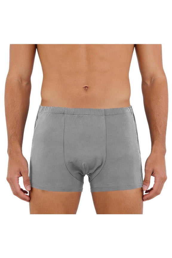 Post Surgery Boxers for Men Tear Away Underwear Patients Adaptive Incontinence Boxer Briefs Comfy Lightweight Underpants M-3XL