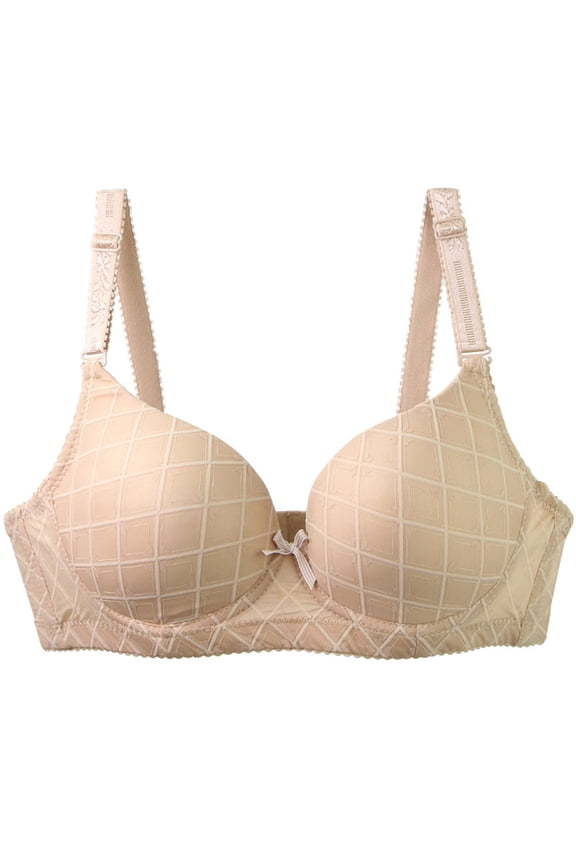 Push up Bras for Women Steel Ring Support V Neck T Shirt Bra Fashion Full Coverage Bralettes Underwear Adjustable Straps Everyday Bras