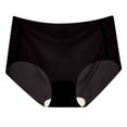 thumbnail image 1 of jobturf Seamless Sheer Underpant for Women High Waisted No Show Full Coverage Briefs Comfy Ice Silk Invisible Light Underwear, 1 of 4