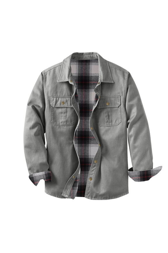 Shirt Jacket for Men Plaid Western Cowboy Flannel Shacket Lightweight Long Sleeve Going Out Tops Button Down Casual Outerwear