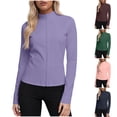 thumbnail image 1 of jobturf Sun Shirt Women Full Zip Lightweight Workout Jacket Trendy Plus Size Long Sleeve Athletic Tops Running Spring Jackets S-5XL, 1 of 7