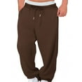 thumbnail image 1 of jobturf Sweatpants for Men Drawstring Wide Leg Open Bottom Track Pants Loose Fit Casual Lightweight Workout Gym Jogger Trousers with Pockets, 1 of 6