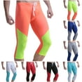 thumbnail image 1 of jobturf Swim Jammers for Men Summer Beach Quick Dry Board Shorts Long Racing Training Swimsuit Drawstring Mid Waist Stretchy Swimming Trunks, 1 of 5