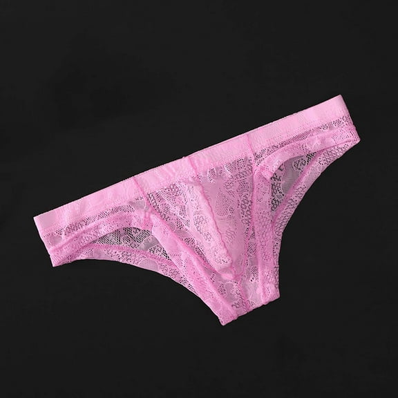 jobturf Underwear for Men Trendy Solid Low Rise Stretchy Thongs Panties Soft Comfy Lightweight Underpants Summer Breathable Mesh Briefs