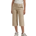 thumbnail image 1 of jobturf Wide Leg Dress Pants for Girls School Uniform Dressy Casual Loose Fit Capris Summer Capri Trousers Vacation Outfits Size 10 Years, 1 of 9