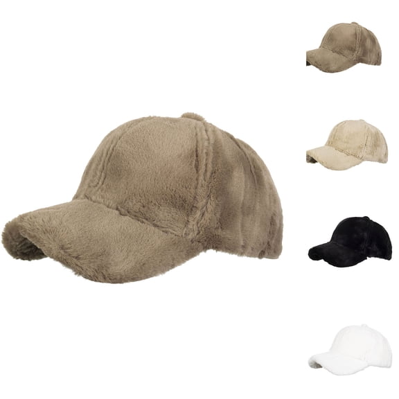 jobturf Winter Hats for Women Sports Cycling Trendy Baseball Cap Casual Lightweight Caps Soft Comfy Thickened Warm Fleece Hat for Cold Weather