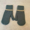 thumbnail image 1 of jobturf Winter Warm Mittens for Women Cozy Thick Knitted Gloves Casual Warm Soft Lining Cold Weather Mittens, 1 of 3