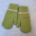 thumbnail image 1 of jobturf Winter Warm Mittens for Women Cozy Thick Knitted Gloves Casual Warm Soft Lining Cold Weather Mittens, 1 of 3