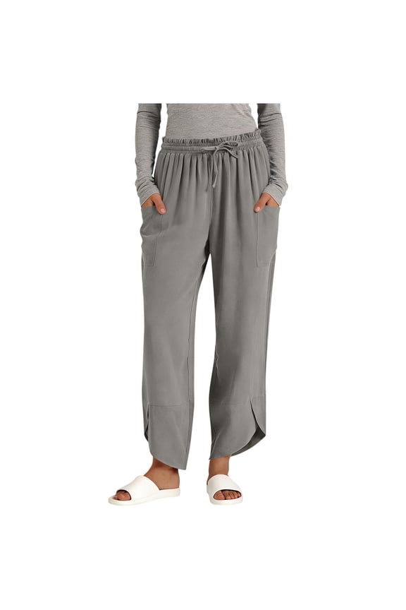 Women's Pants Boho Trendy Asymmetrical Hem Sweatpants Casual Baggy Trousers Drawstring Elastic Waisted Summer Joggers with Pockets S-XXL