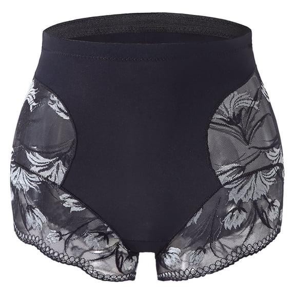 jobturf Womens Floral Lace Boyshorts Panties Full Coverage Boy Shorts Underwear High Waisted Breathable Boxer Briefs S-XXL