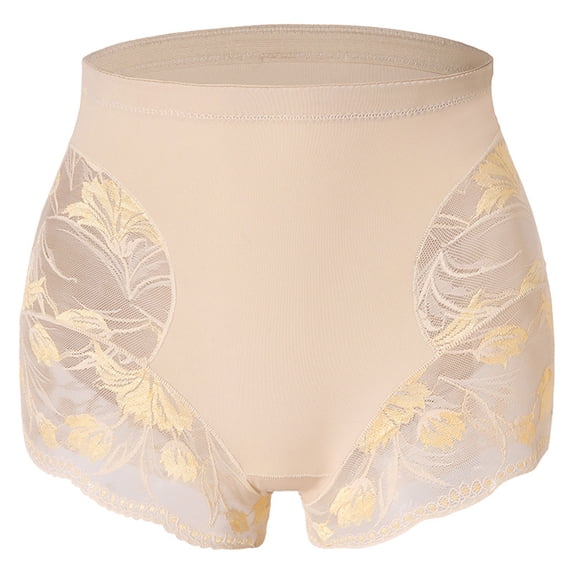 jobturf Womens Floral Lace Boyshorts Panties Full Coverage Boy Shorts Underwear High Waisted Breathable Boxer Briefs S-XXL