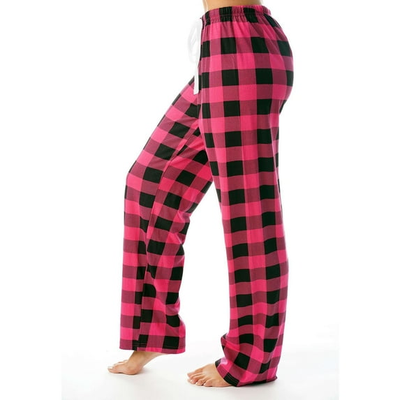 jobturf Womens Plaid Pajamas Pants Comfy Long Lounge Bottoms Casual Soft Drawstring Elastic Waist Sleep Pants