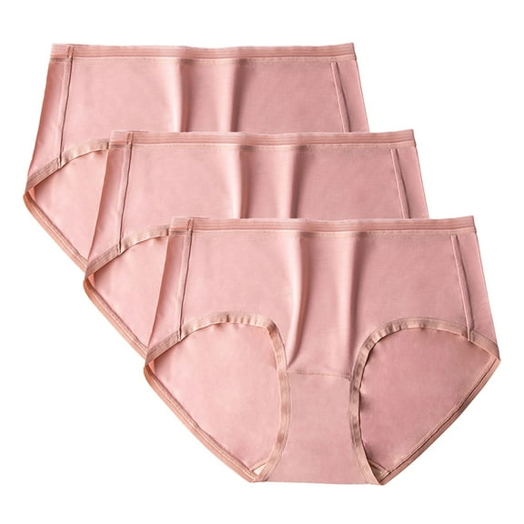 jobturf Womens Underwear 3 Pack High Waisted Tummy Control Ladies Panties Soft Full Coverage Comfy Breathable Briefs
