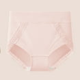 thumbnail image 1 of jobturf Womens Underwear Elastic High Waisted Lace Trim Panties Comfy Soft Stretch Full Coverage Breathable Briefs, 1 of 3