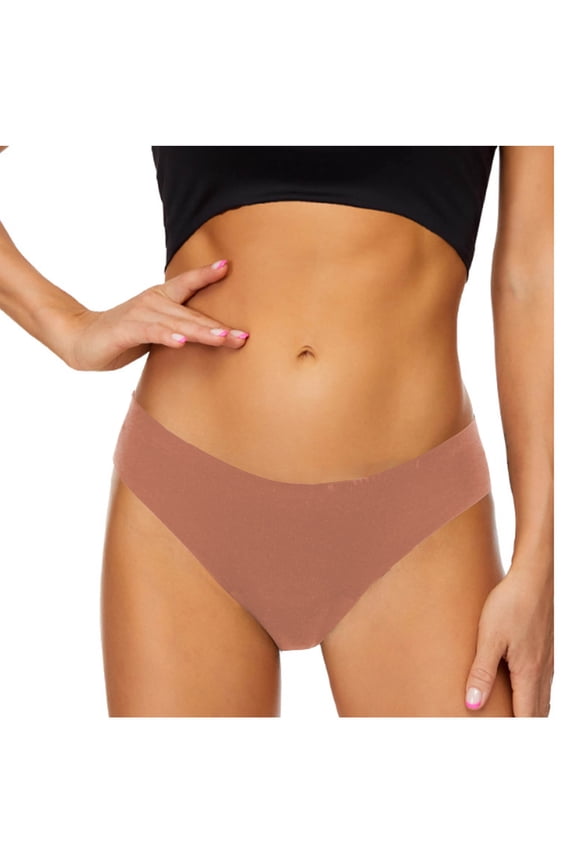 Womens Underwear Seamless No Show Low Rise Thongs for Women Moisture Wicking Panties Comfort Breathable Workout Hipsters Panty