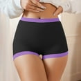 thumbnail image 1 of jobturf Womens Underwear Women Seamless Full Coverage Boxer Boyshort Color Block Comfy Soft Stretch Breathable Workout Panties, 1 of 9