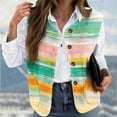 thumbnail image 1 of jobturf Womens Vest Fall Spring Fashion Cropped Jacket Holiday Party Button Down Gilet Dressy Casual Lightweight Sleeveless Shirt Jackets, 1 of 5